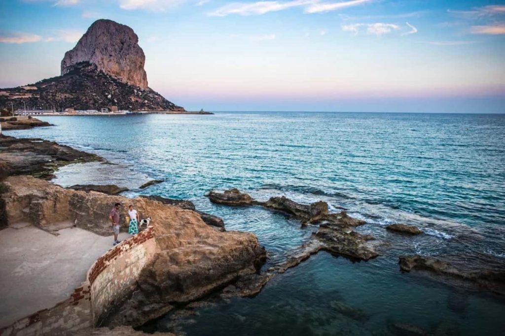Vista del mar desde Calpe