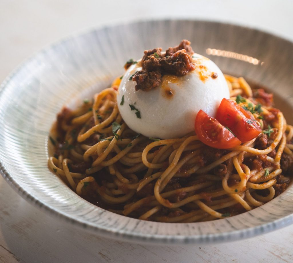 Plato de pasta en Arte Restobar